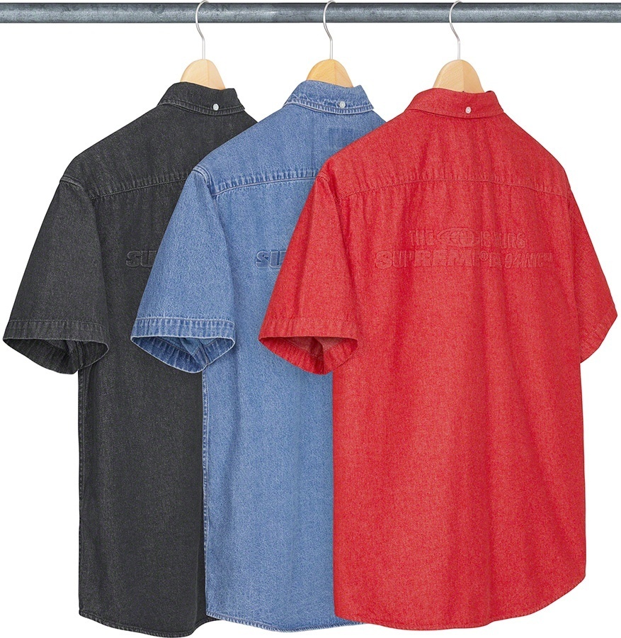 Embossed Denim S/S Shirt